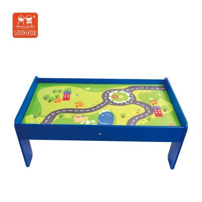 China Wooden Preschool Toy Train Slot Set Toy Children's Educational Toys Train Track For Children Play Table for sale