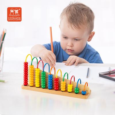 China Counting Abacus Toy Wooden Abacus Counting Number Kids Counting Abacus Toy For Preschool Educational Learning for sale