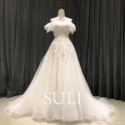 China Weddings SULI 9012 Women's Wedding Dress Wedding Dress Fluffy Elegant Romantic Bride Dress Wedding Large Sizes Anti-Static Famous Boho Chic Exotic Dresses for sale