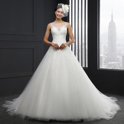 China 2020 anti-static china bridesmaid boho wedding dresses sale bridal gown wedding dress MZ0014 simple a line lace satin quality civil princess for sale