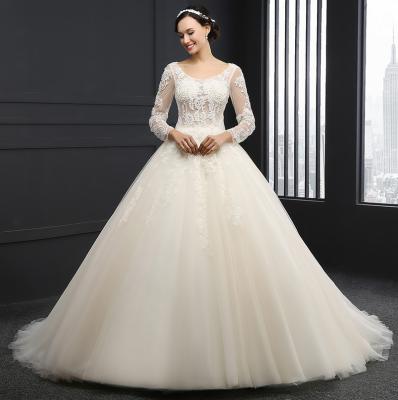 China SL3001 Anti-static formal wedding dresses vestido de novia guest boho tulle principlesa beaded sleeves print sunflower on girls hot sale for sale