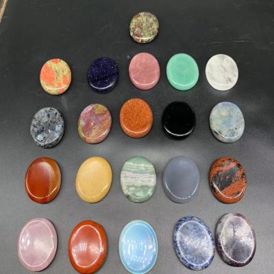 China Europe Worry Stones Craft Gemstones Gifts Healing Crystal Panel Stone Natural Worry Crystal Stone Board for sale