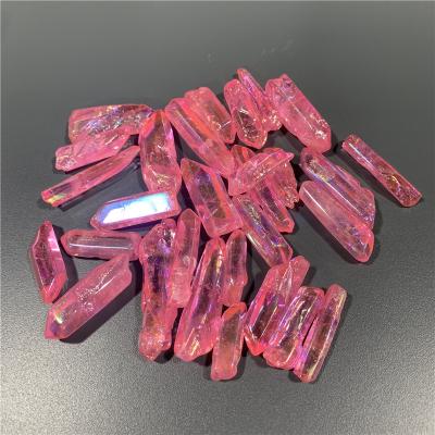 China Natural Europe Red Color Dots Crystal Irregular Size Quartz Dots For Pendants Crown Accessary for sale