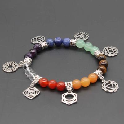 China Resizable Natural Crystal Crystal Therapy Yoga Bracelets Europe Gemstone Stone Gifts Bracelets for sale