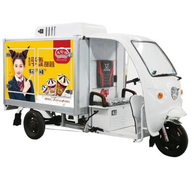 China Hot Selling Watering Systems Refrigerator Cart Freezer Box Tricycles Electric Food Truck Tricycle for sale