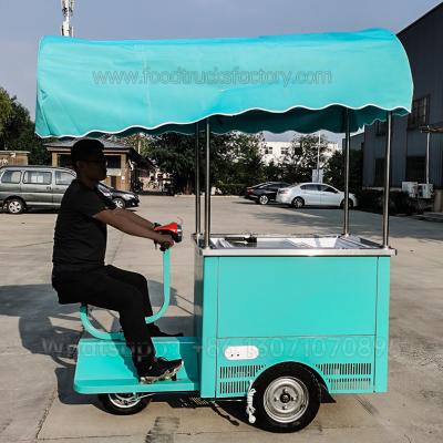 China Italy 3 wheeler piaggio monkey vespa mobile car truck electric snacks factory motor tricycle food cart for ice cream for sale