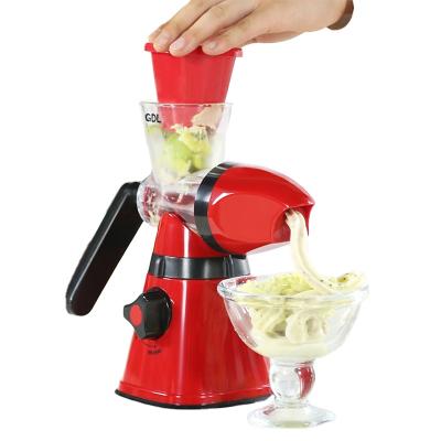 China Viable home portable manual compressor household ice cream maker household dessert fresh fruit diy ice cream maker for sale