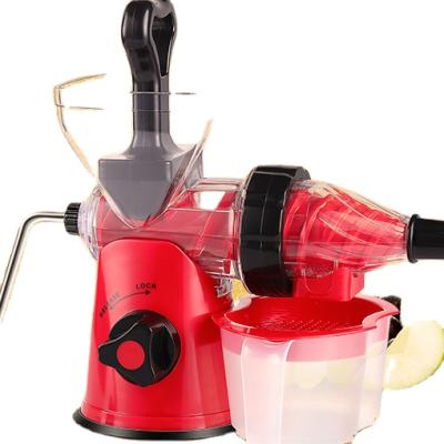 China Logo Viable Manual Bottle Citrus Juicer Squeezer Hand Crank Plastic Fruit Extractor Juicer for sale