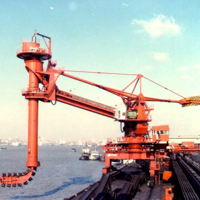 China Maxtech mobile bulk material ship unloader for sale