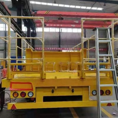 China Hydraulic Extendable 3 Axle 60ton Gooseneck Low Boy low bed trailer 100 ton Lowboy single axle truck trailer for sale