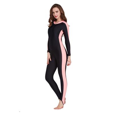 China Plus Size Men And Women One Piece Swimsuit Full Body Dive Skin UPF50+ Full Body Rash Guard Long Swimwear for sale