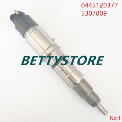 China 100% original and new high speed steel fuel injector 5307809 0445120377 for ISL5.9 engine on sale for sale