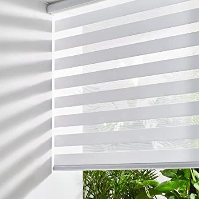 China RunChen Modern Hot Sale Quality Guaranteed 300cm Wide Width Light Filtering 100% Polyester Zebra Shade Window Shade Fabric for sale