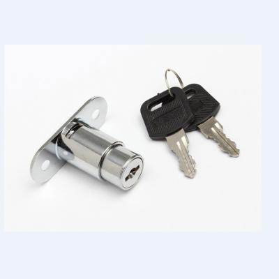 China Zinc Alloy Die Cast Zinc Alloy Housing And Cylinder Size 19*25 Furniture Push Lock For Metal Cabinet for sale