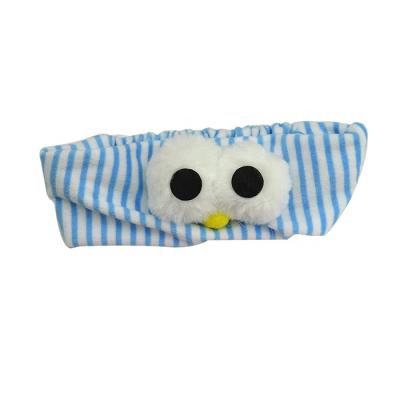 China Good Quality Friendly Material Cute Facial Soft Flannel Bath Fashion SPA Elastic Headband for sale