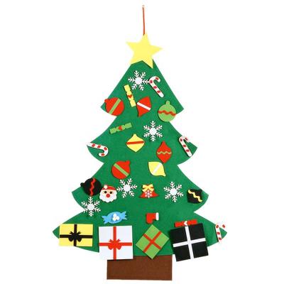 China Cheap Chirstmas Decor OEM Price Kids Christmas Gift DIY Felt Christmas Tree Decoration For Home for sale