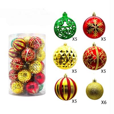 China Wholesale Customized Plastic Bauble Decoration Christmas Ball Handmade Plastic Gift Eco - Friendly for sale