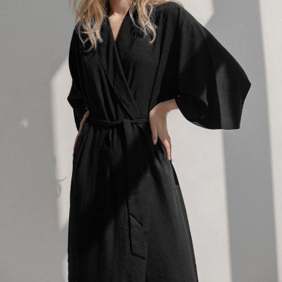 China Indoor High Quality QUICK DRY Sleepwear Women Fashion Loungewear Long Robes Warm Soft Bathrobe Home-wear for sale