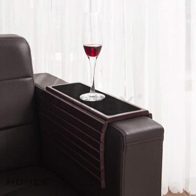 China Sustainable Sofa Cup Holder Sofa Portable Bamboo Cup Holder For Sofa for sale