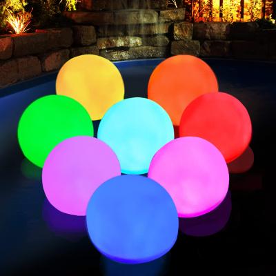 China Customized Swimming Pools IP68 Waterproof Hot Tub Accessories RGB Color Changing Bath Led Ball Night Light Swimming Pool Floating Light For Swimming Pool for sale