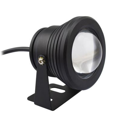 China Outdoor High Waterproof IP68 Landscape Lights 10W AC/DC 12V Black Aluminum Underwater Led Light Underwater Led Light For Pool Lawn Mult for sale