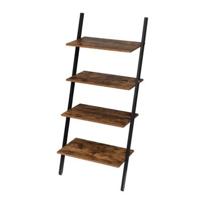 China Sustainable Storage Rack Shelves 4-Tier Shelf Industrial Ladder Shelf For Living Room for sale