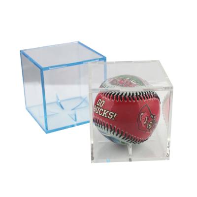 China Modern Clear Plastic Baseball Cube Display Case Box-for-Rose-Packaging for sale