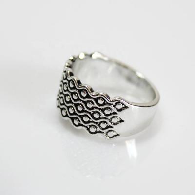 China Wholesale Simple Design FASHIONABLE Big Men Shape Silver Plated Copper Rings for sale