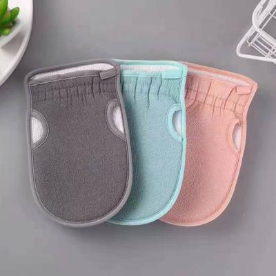 China New Arrival Modern Wholesale Body Gloves Scrub Exfoliate And Belt Shower Sponge Set for sale