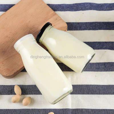 China Modern round various glass milk bottle 100ml to 1 liter for sale