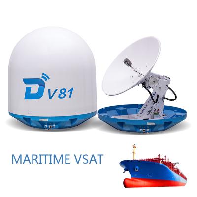 China Ditel V81 vsat ku band 83cm internet systems boat antennasforcommunications marine satellite wifi for sale V81 for sale