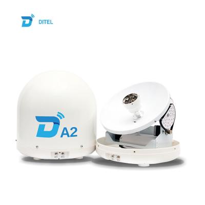 China Ditel A2 28cm Ku Band Mobile Satellite TVRO Mini Antenna Dish Portable Marine System HDTV Outdoor 200*170*43mm for sale