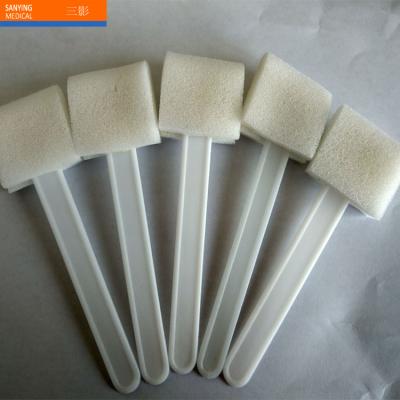 China Surgical PP Handle Medical Disposable Sponge Brush Applicator for sale