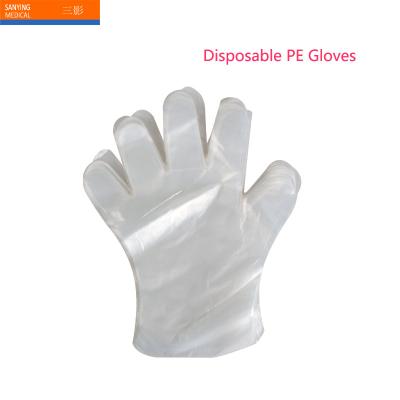 China Medical Disposable Medical Exam PE Gloves And Protection Factory Disposable Gloves for sale