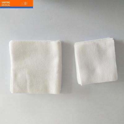 China Disposable Cotton Gauze Swab Medical Sterile Gauze Single Piece 7.5*7.5 for sale