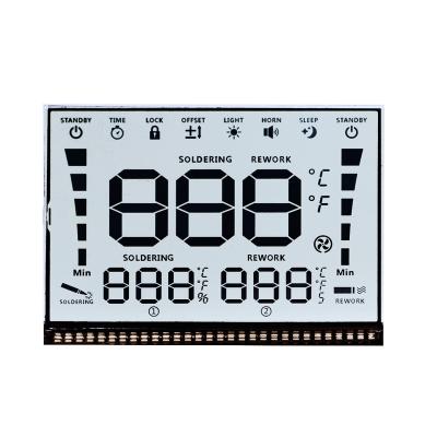 China ODM meter excellent quality monochrome tn segment lcd display custom size shape for sale