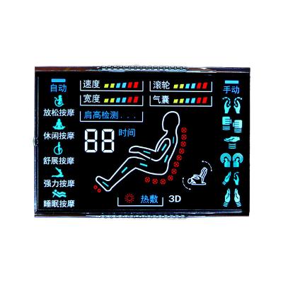 China VA Negative 7 Segment LCD Display Metal Pins Massage Chair 1-10 Inch for sale