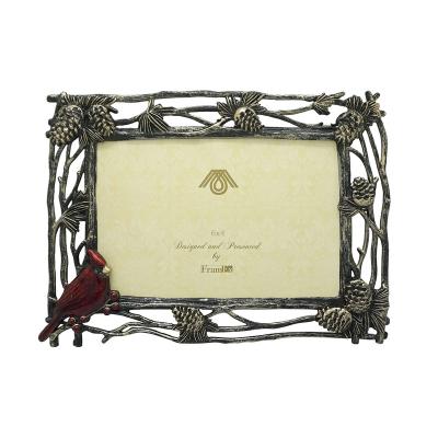 China Luxury 4X6 CHRISTMAS DECORATION METAL PICTURE CARDINAL PICTURE FRAME for sale