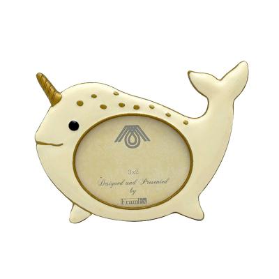 China Metal KIDS UNICORN SHARK METAL PHOTO MINI PICTURE FRAME for sale