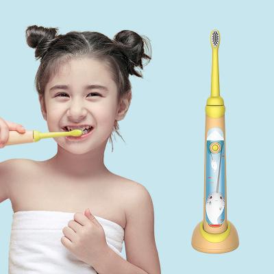 China Sonic Children Battery Operated Wireless Charging Electric Toothbrush Automatic Waterproof Whitening Kids Toothbrush for sale