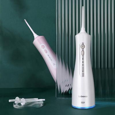 China 2021 Customs Logo Outdoor USB Rechargeable Dental Spa Oral Jet Irrigator Electric Travel Portable Water Flosser for sale