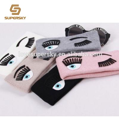 China M309 Very Soft And Comfortable Cute Knitted Sports Eye Headband Yoga,Exercise Hair Accessories for sale