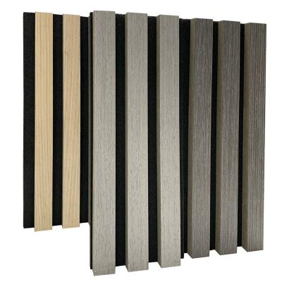 China Highly Efficient Decorative Studio Diffuser Eco-Friendly Akupanel Sound Absorption Wood Slat Sound Absorption Sound Proofing Wood Acoustic Panels Home Use for sale