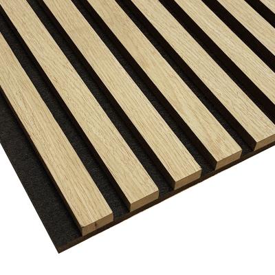 China Sound Absorption Highly Efficient Finest Price Factory Directly Supply Wood Slats Timber Acoustic Panel With Ceiling for sale