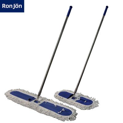 China Hot Selling Minimalist Long Size Microfiber Wire Different Dust Push Flat Mop For Hotel Home for sale