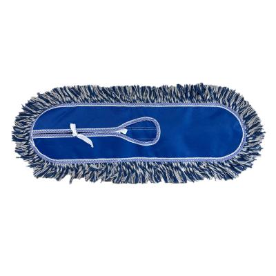 China Sustainable Wholesale Wet & Dry Cotton Blend Cut End Industrial Flat Floor Mop Pocket Dust Mop Refills for sale