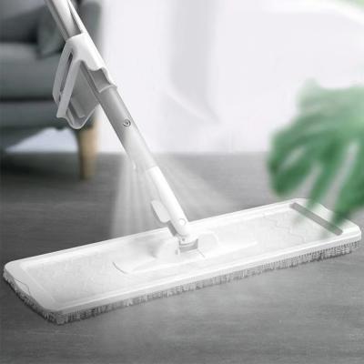 China New Design Sustainable 2 in 1 Detachable Flat Floor Care Cleaning Water Spray Mop with Microfiber Pad for sale