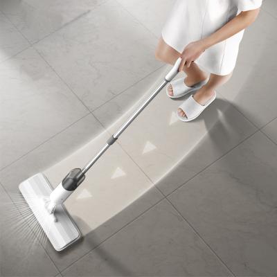 China Viable Custom Printing High Standard 350ml Microfiber Cleaning Water Spray Detachable Magic Flat Mop for sale