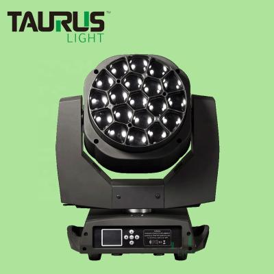 China Club Disco DJ Bar Stage Lighting Charm Eye Light 19x12W RGBW 4 in1 Pixel Control Moving Head LED Stage Lights for sale