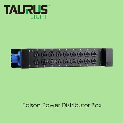 China Edison Power Distributor Box 18pcs Edison Plug for Stage Lighting Video Audio TPB-020 for sale